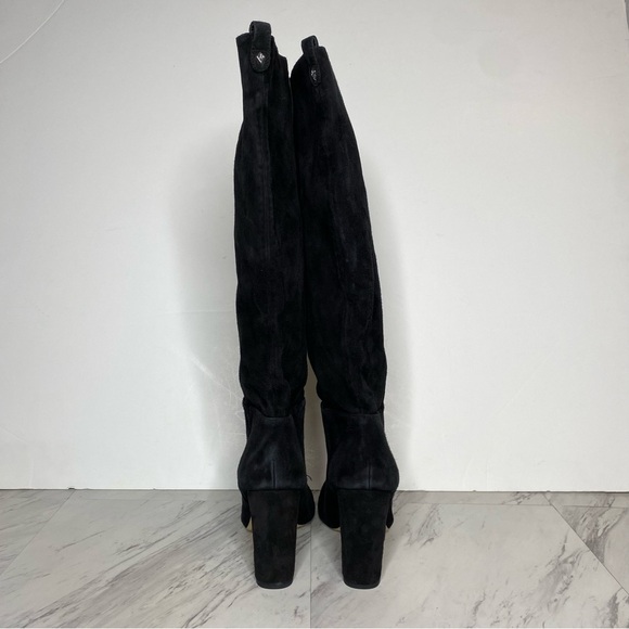 Sam Edelman Caprice Black Suede Knee High Boot 8 1/2 M - Picture 3 of 16